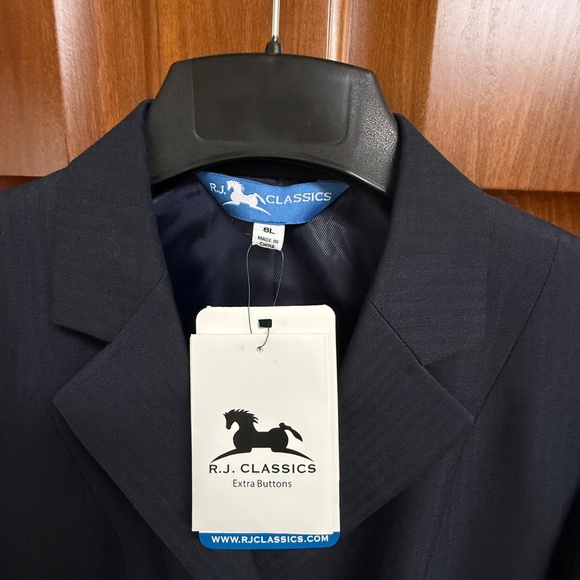 R.J.Classics Equestrian Hunt Coat in Navy Blue (Size 8L) - Picture 2 of 6